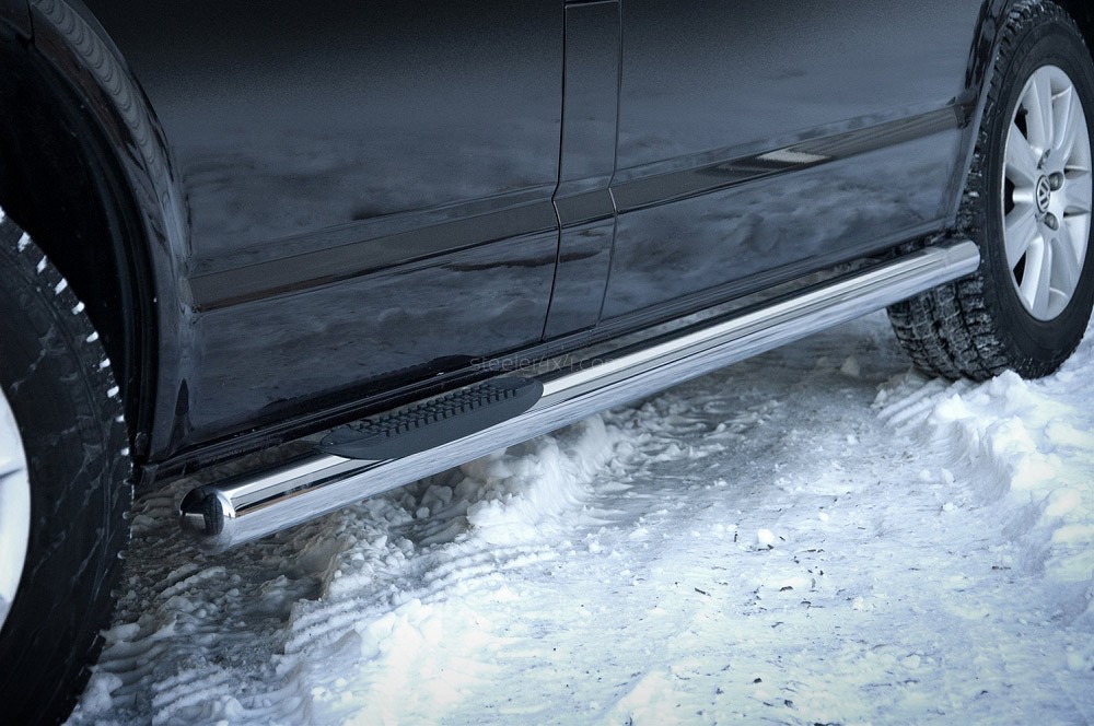 Marchepieds VW T5 Court L1 (2003-2015) - Avec empattement de 3m- Latéraux avec revêtement en plastique anti-dérapant- -