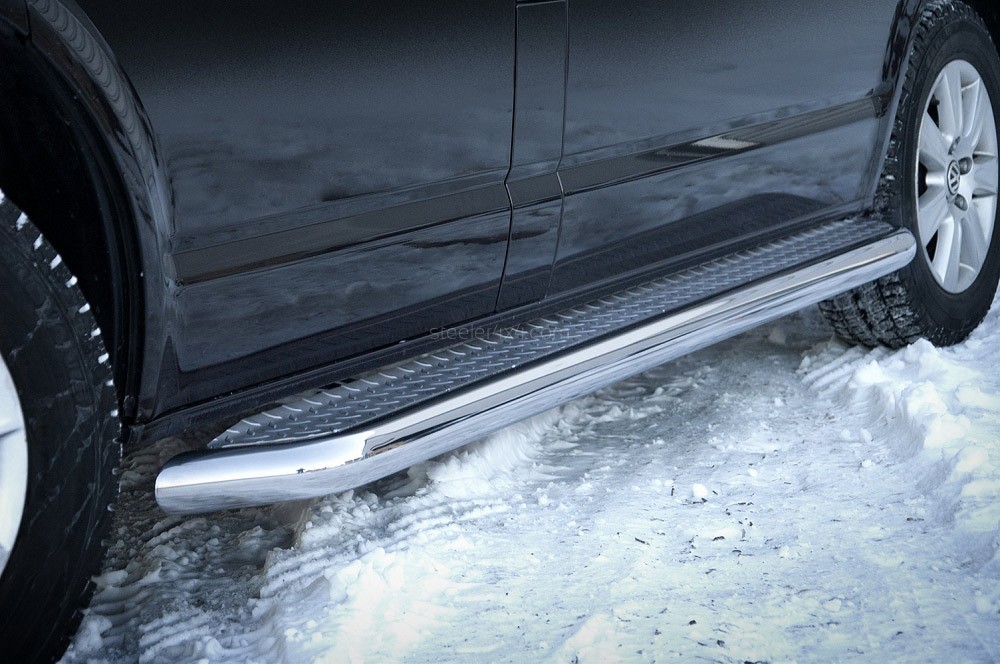 Marchepieds VW T5 Long L2 avec empattement de 3m - (2003-2015) - Plat avec plaque anti-dérapante-