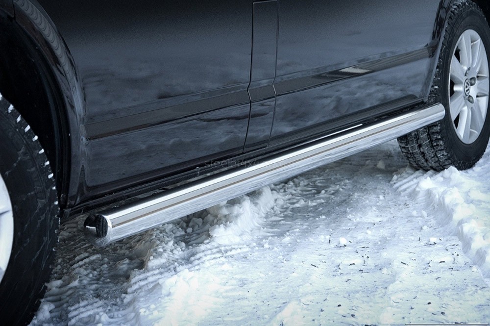 Marchepieds VW T6 Court L1 empattement de 3m (2015-) - Rond Latéraux -