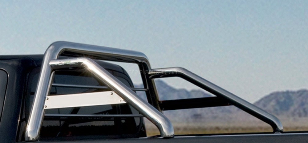 Rollbar VW Amarok (2016-) - Arceau de benne avec grille avec plaque simple barre -