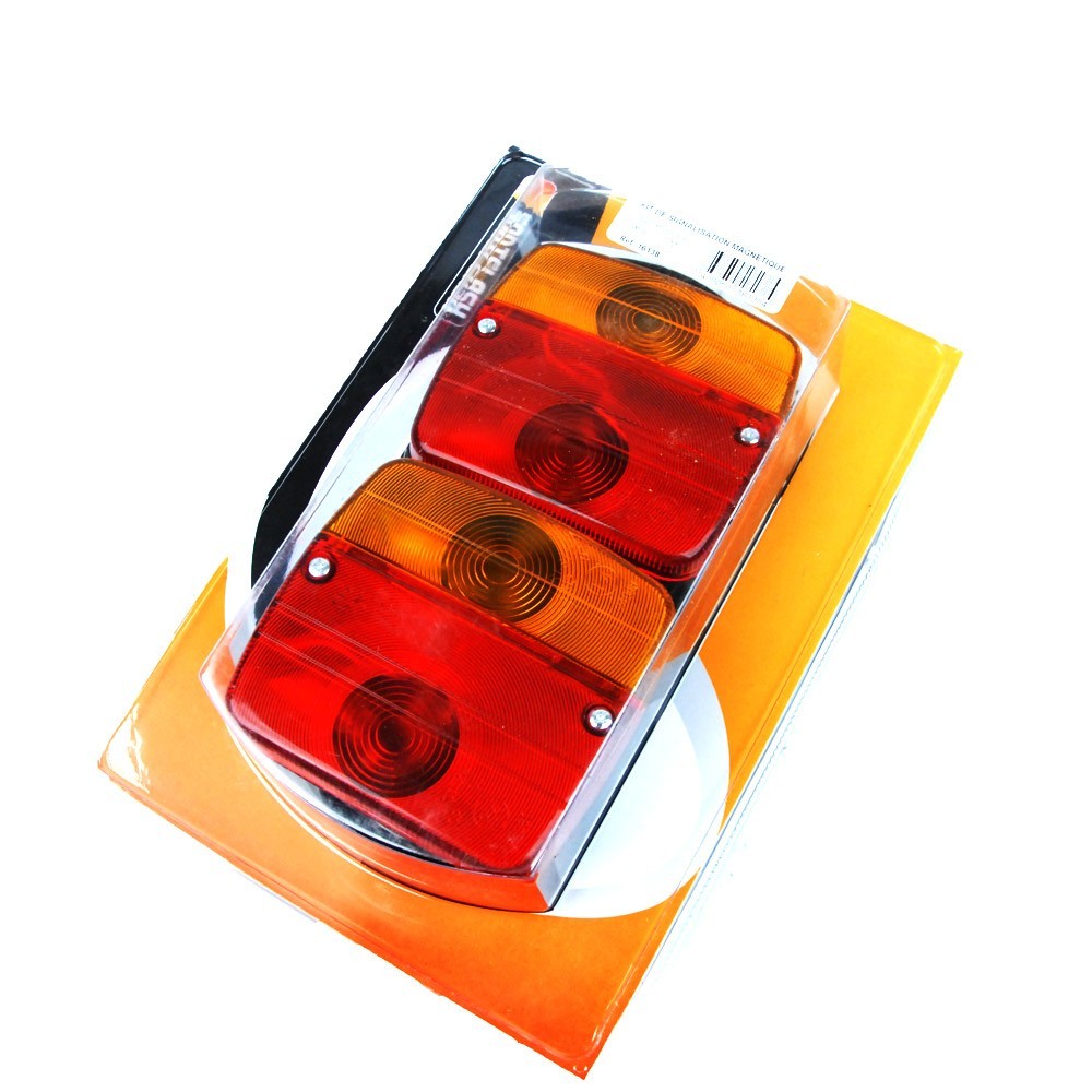 Kit feu de signalisation arrière avec plot magnétique 7.5 m