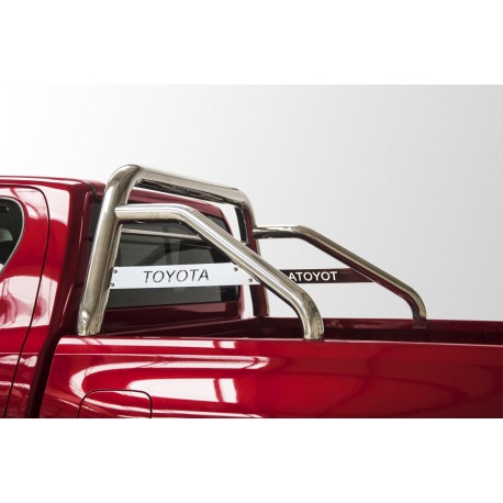 Rollbar Toyota Hilux (2018-) avec barre de protection et plaque avec inscription TOYOTA -