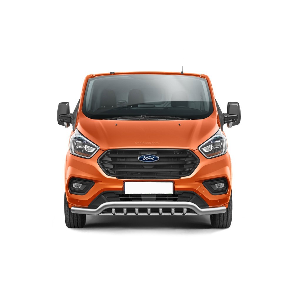 Barre pare-buffle avec grille de protection Ford Transit Custom (2018-)