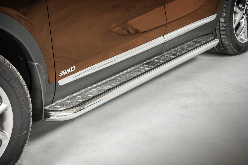 Marchepieds Kia Sorento (2018-) - Plat avec plaque anti-dérapante -