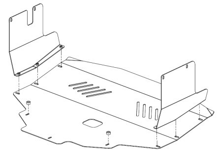 Plaque de protection moteur et boite de vitesses Renault Master (2010-)