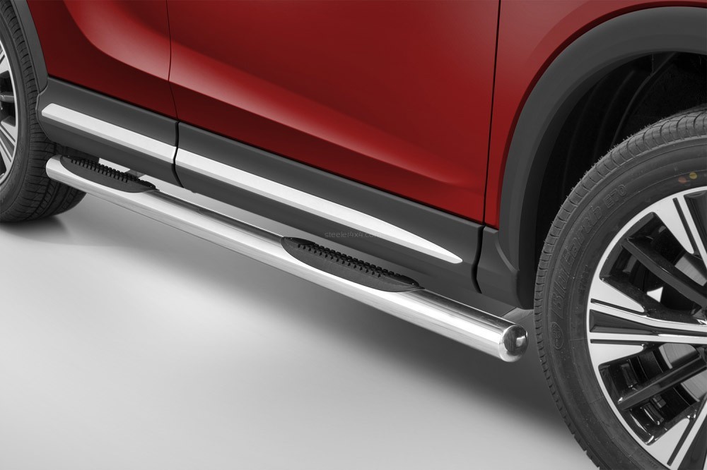 Marchepieds Mitsubishi Eclipse Cross (2017 -) - Latéraux avec revêtement en plastique anti-dérapant -