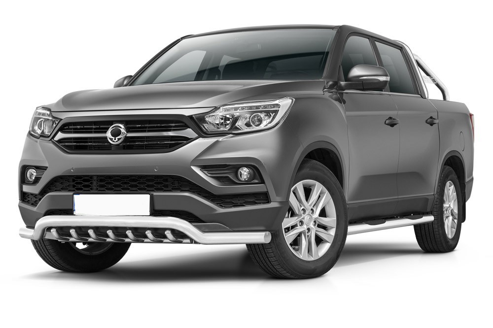 Barre pare-buffle avec grille de protection SsangYong Musso (2018-)