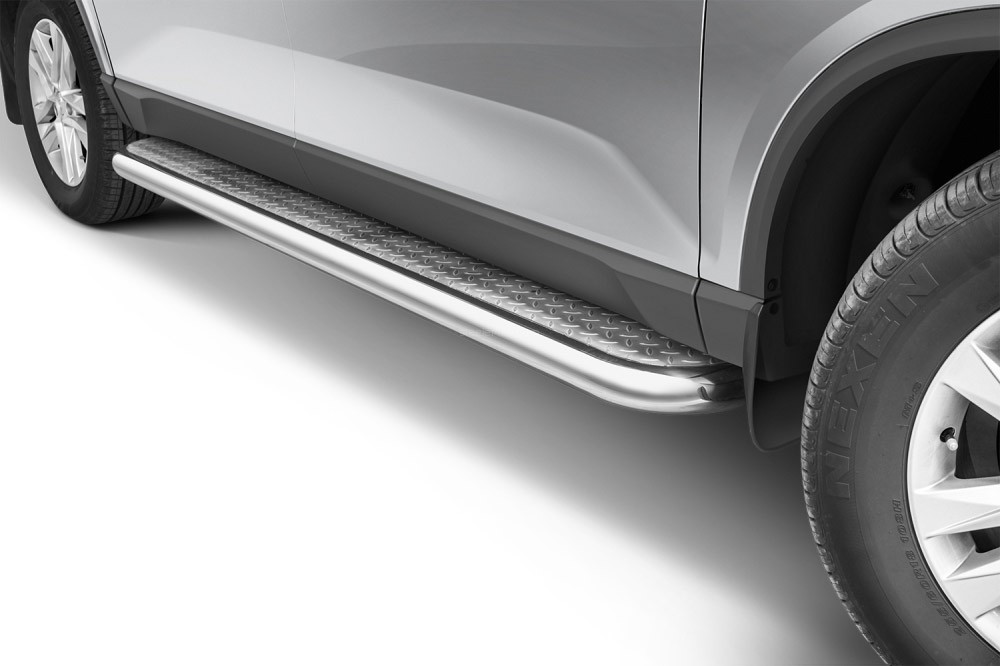 Marchepieds SsangYong Musso à partir de 2018 -  Plat Avec Plaque Anti Dérapante