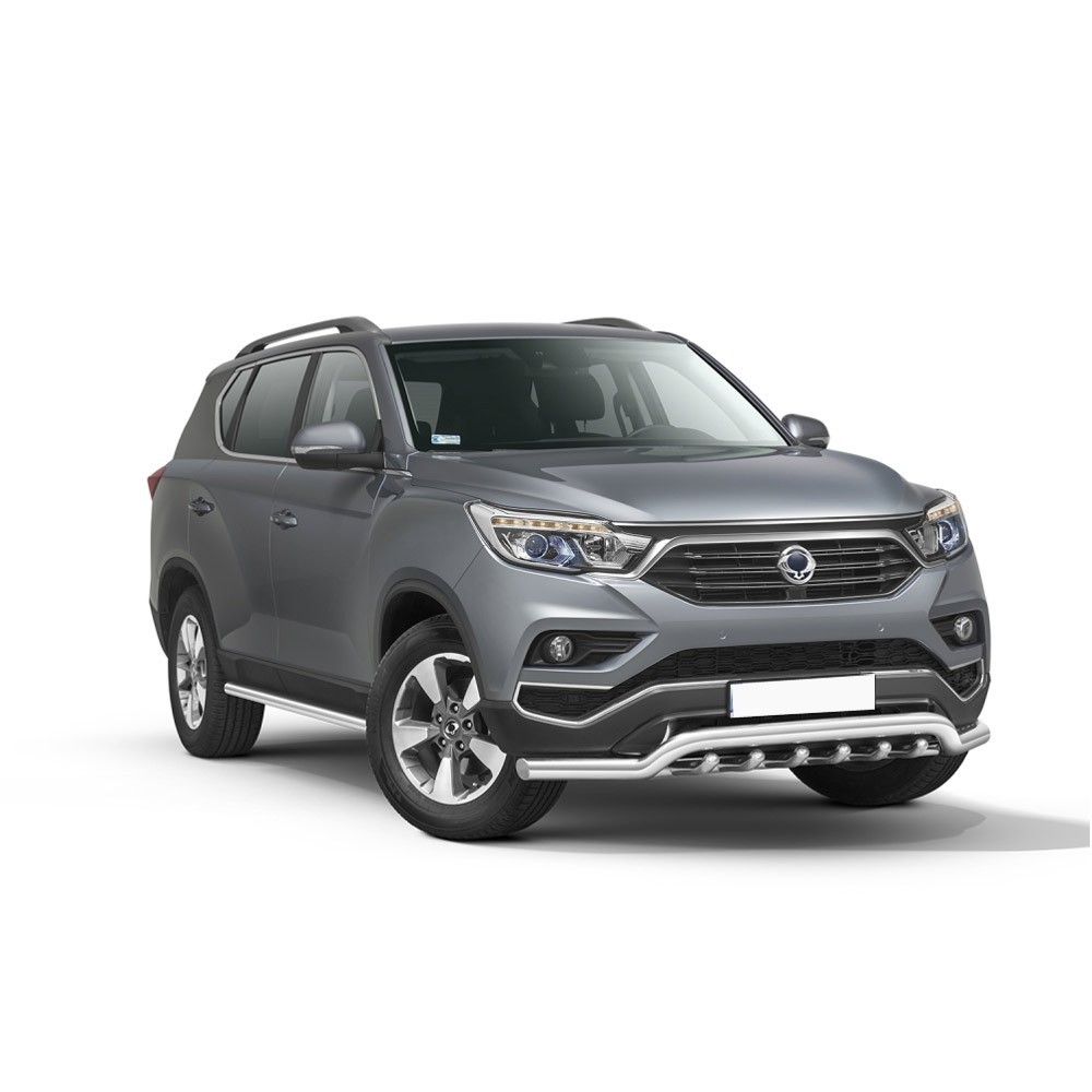 Barre pare-buffle avec grille de protection SsangYong Rexton (2018-)