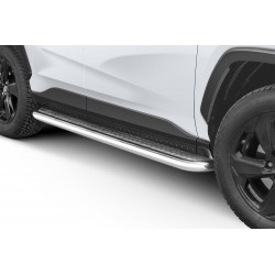 Marchepieds Toyota RAV4 (2018 -) - Plat Avec Plaque Anti Dérapante -