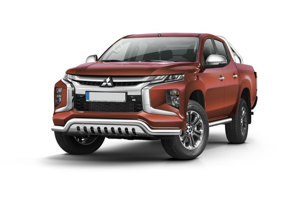 Barre pare-buffle avec plaque de protection Mitsubishi L200 (2019-)