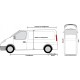 Marchepieds VW T6 Long L2 empattement 3.4m (2015-) - Latéraux Profilé -