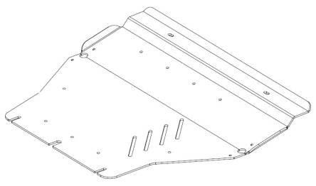 Plaque de protection moteur et boite de vitesses Volkswagen T5 L2 (2003-2015)