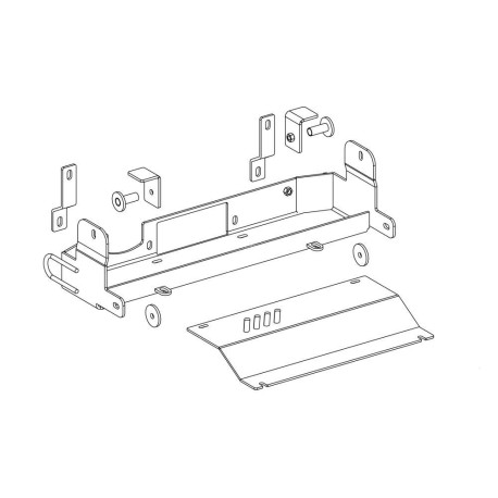 Platine avec Treuil Electrique (Câble Acier) pour Ford Ranger (2007-2012)