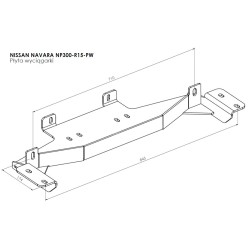 Platine avec Treuil Electrique (Câble Acier) pour Ford Ranger (2007-2012)