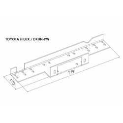 Platine avec Treuil Electrique (Câble Acier) pour Ford Ranger (2007-2012)