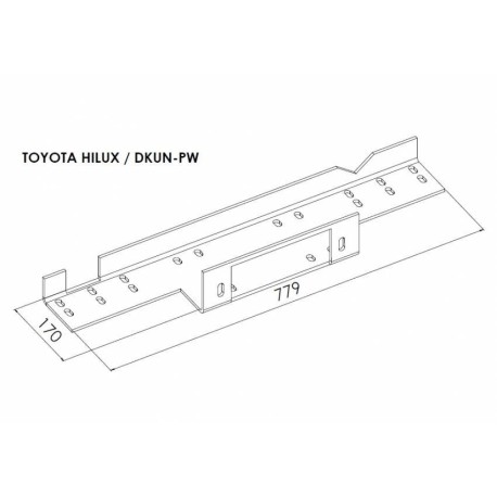 Platine avec Treuil Electrique (Câble Acier) pour Ford Ranger (2007-2012)