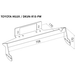 Platine avec Treuil Electrique (Câble Acier) pour Ford Ranger (2007-2012)