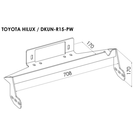 Platine avec Treuil Electrique (Câble Acier) pour Ford Ranger (2007-2012)