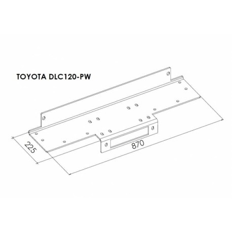 Platine avec Treuil Electrique (Câble Acier) pour Ford Ranger (2007-2012)