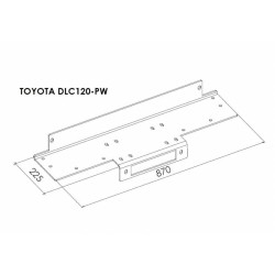 Platine avec Treuil Electrique (Câble Acier) pour Ford Ranger (2007-2012)