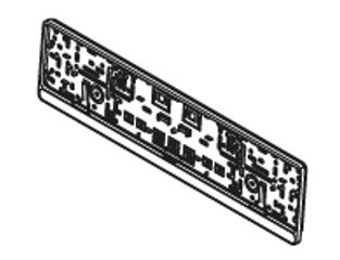 Support de plaque d'immatriculation - Porte-vélos Atera Strada DL / Sport / e-bike / Genio