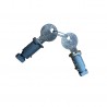 Jeu de serrures porte-vélos Atera - 2 serrures + 2 clefs