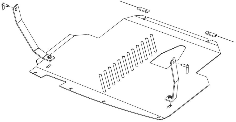 Plaque de protection moteur et boite de vitesses Ford Connect (2013-)