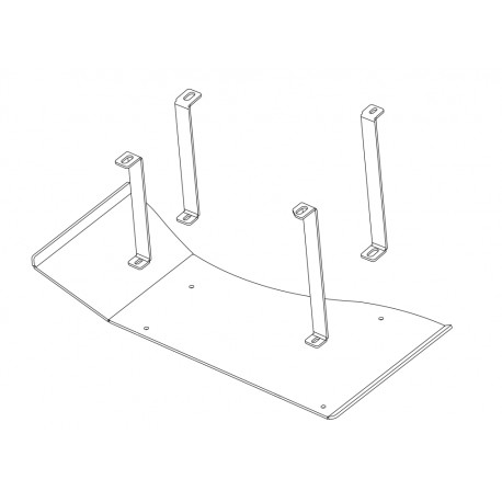 Plaque de protection réservoir à carburant Ford Ranger (2016-)