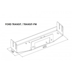 Platine avec Treuil Electrique (Câble Acier) pour Ford Ranger (2007-2012)