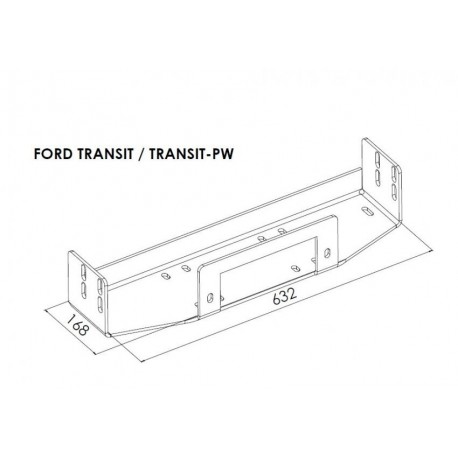 Platine avec Treuil Electrique (Câble Acier) pour Ford Ranger (2007-2012)