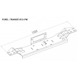 Platine avec Treuil Electrique (Câble Acier) pour Ford Ranger (2007-2012)