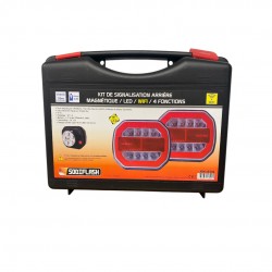 Kit de signalisation arrière LED avec plot magnétique 7 m