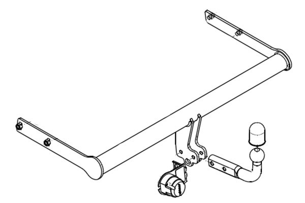 Attelage FORD FOCUS 1 Hayon de 1998 à 2005 + Faisceau standard [Rotule sur platine] 