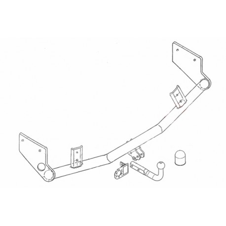 Attelage FORD FOCUS 1 Hayon de 1998 à 2005 + Faisceau standard [Rotule sur platine] 