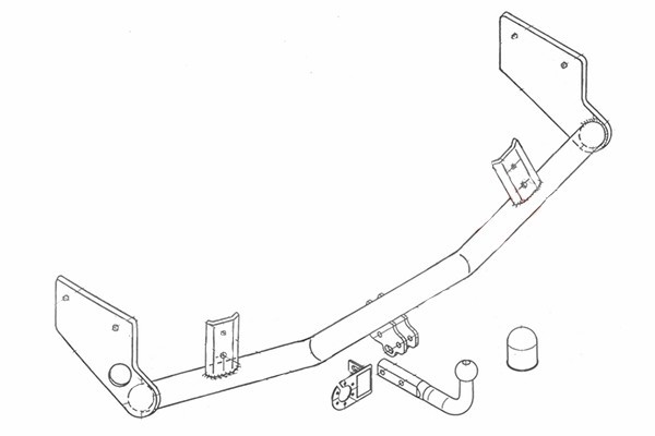 Attelage FORD FOCUS 1 Hayon de 1998 à 2005 + Faisceau standard [Rotule sur platine] 