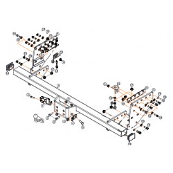Attelage Aragon pour Mitsubishi L200 à partir du 9/2019 [Rotule sur platine]