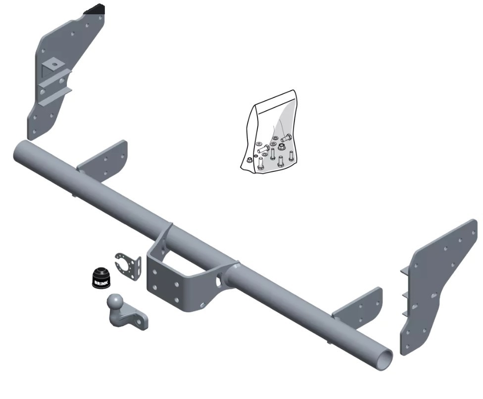 Attelage GDW pour Mitsubishi L200 à partir du 9/2019 [Rotule sur platine]