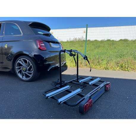 Coffre sur attelage - plateforme Reloader + box Recargo + porte-vélos