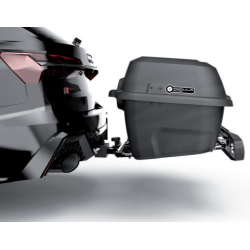 Coffre sur attelage - plateforme Reloader + box Recargo + porte-vélos