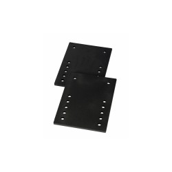 Plaques de réhausse rectangulaires – kit d’assemblage pour porte-vélos et attelage camping-car