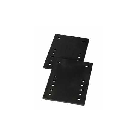 Plaques de réhausse rectangulaires – kit d’assemblage pour porte-vélos et attelage camping-car