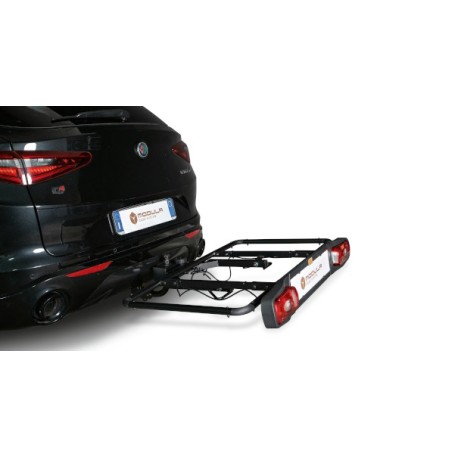 Coffre sur attelage - plateforme Reloader + box Recargo + porte-vélos