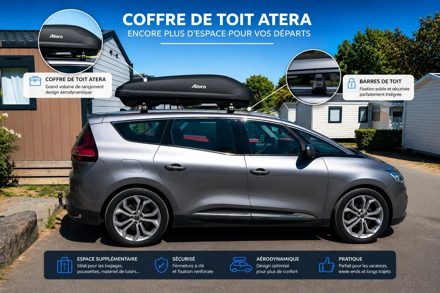 Coffre de toit - Lunar (470L)