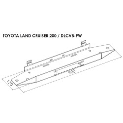 Platine avec Treuil Electrique (Câble Acier) pour Ford Ranger (2007-2012)