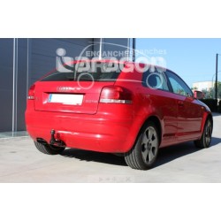  Attelage AUDI A3 (8P1) Hayon du 5/2003 au 7/2012 [Col de cygne] 