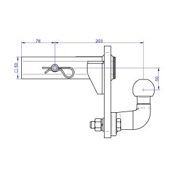  CHAPE MIXTE 4 TROUS 1.5 TONNES