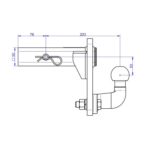  CHAPE MIXTE 4 TROUS 1.5 TONNES