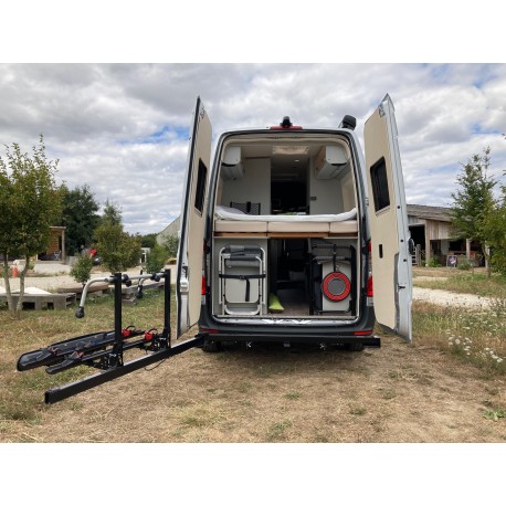 Porte Vélos Pivotant & Pliable Van Star E-Cross Spécial Mercedes Sprinter / VW Crafter / MAN TGE à Partir de 1996