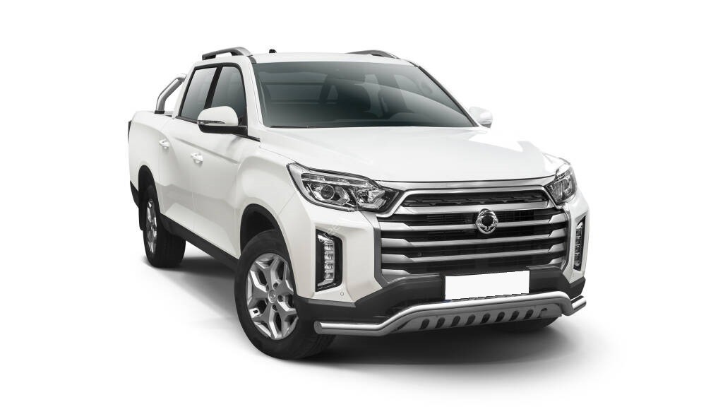 Barre pare-buffle avec plaque de protection SsangYong Musso (2018-)